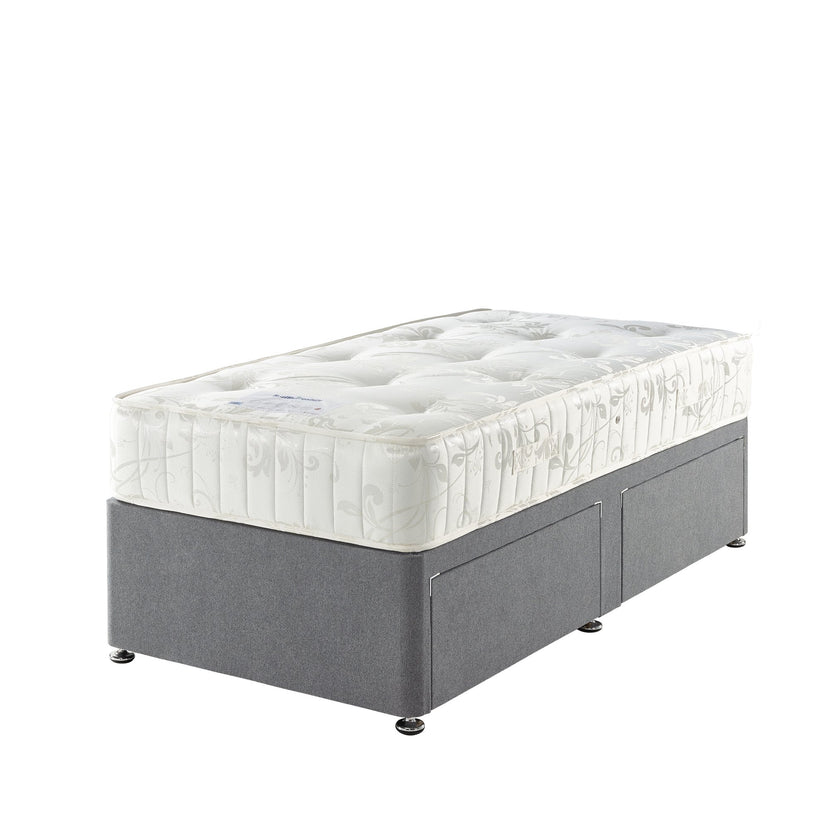 Divan Base including Oak King Mattress