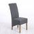 Hudson Dining Chair Grey Charcoal (Pair)