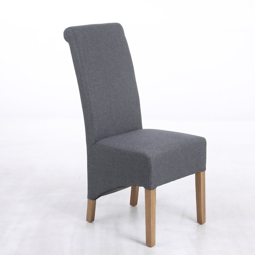 Hudson Dining Chair Grey Charcoal (Pair)