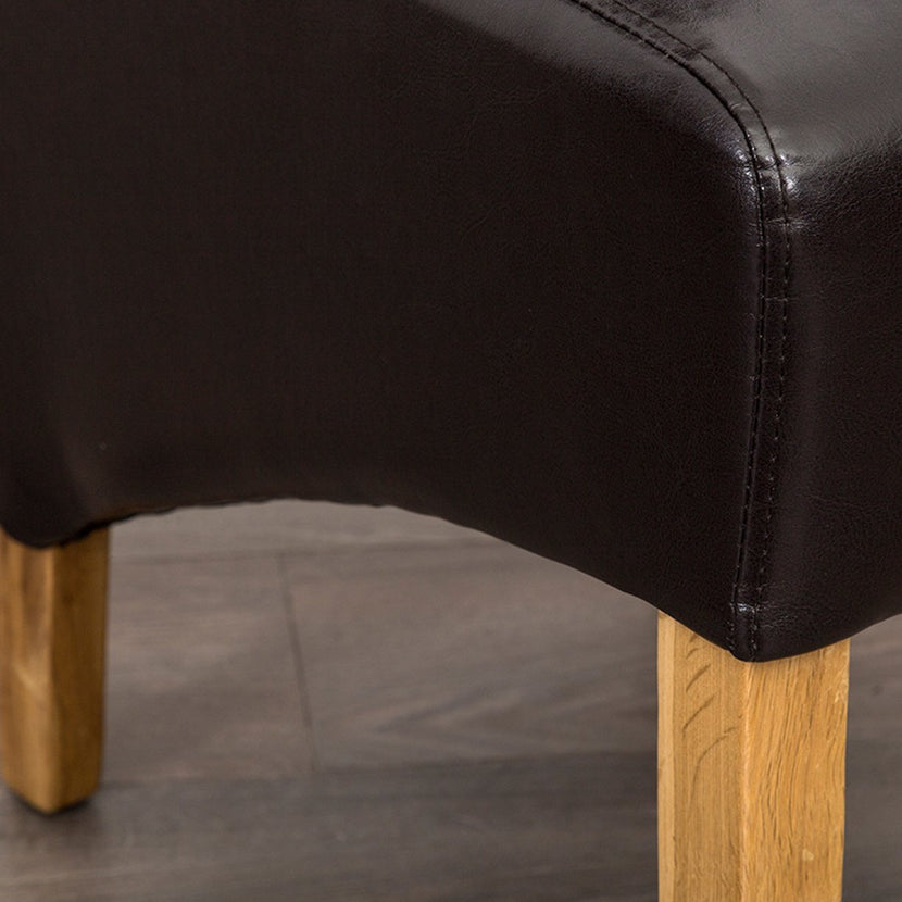 Hudson Dining Chair Brown (Pair)