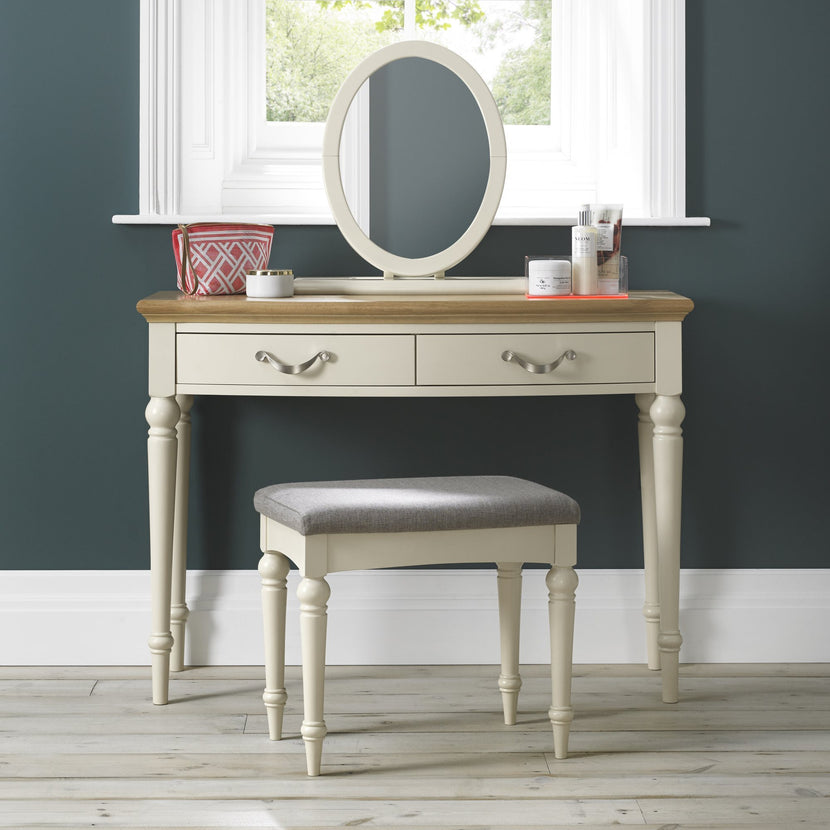 Marseilles Dressing Table (Oak & Antique White)