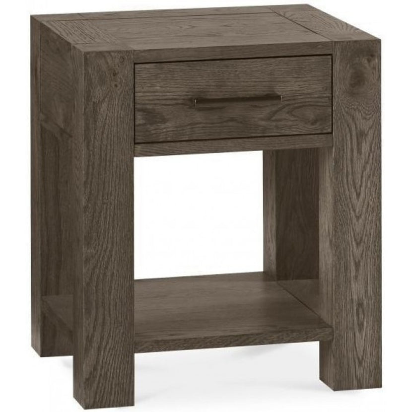 Tuscany Dark Oak Lamp Table with Drawer