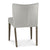 Tuscany Dark Oak Low Back Chair Pebble Grey (Pair)