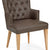 High Park Upholstered Arm Chair (Distressed Bonded Leather) (Pair)