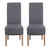 Hudson Dining Chair Grey Charcoal (Pair)
