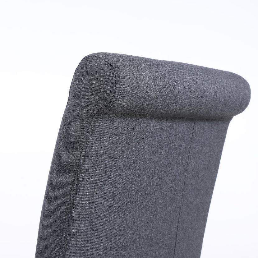 Hudson Dining Chair Grey Charcoal (Pair)