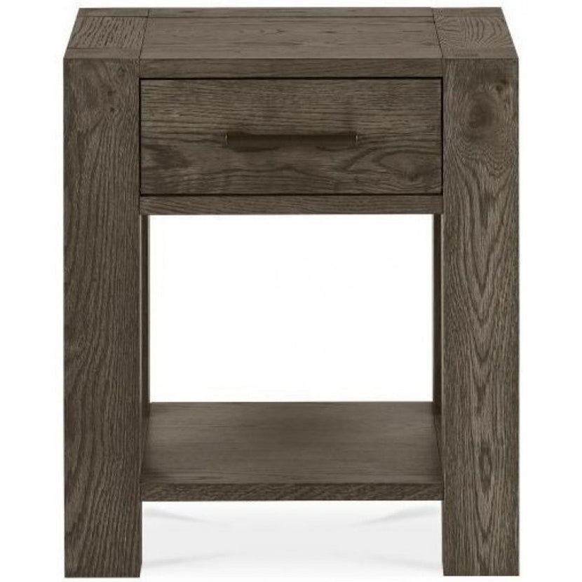 Tuscany Dark Oak Lamp Table with Drawer