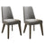 Camborne Upholstered Chair Smoke Grey Fabric (Pair)