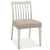 Boden Low Slatted Back Chair Grey Bonded Leather (Pair)