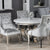 Belvedere Knockerback Dining Chair Pewter (PAIR)