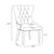 Coco Dining Chair Brushed Grey Velvet (Pair)