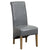 Hudson Dining Chair Grey Bonded Leather (Pair)