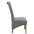 Hudson Dining Chair Grey Bonded Leather (Pair)