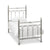 Krystal Shiny Nickel Bedframe