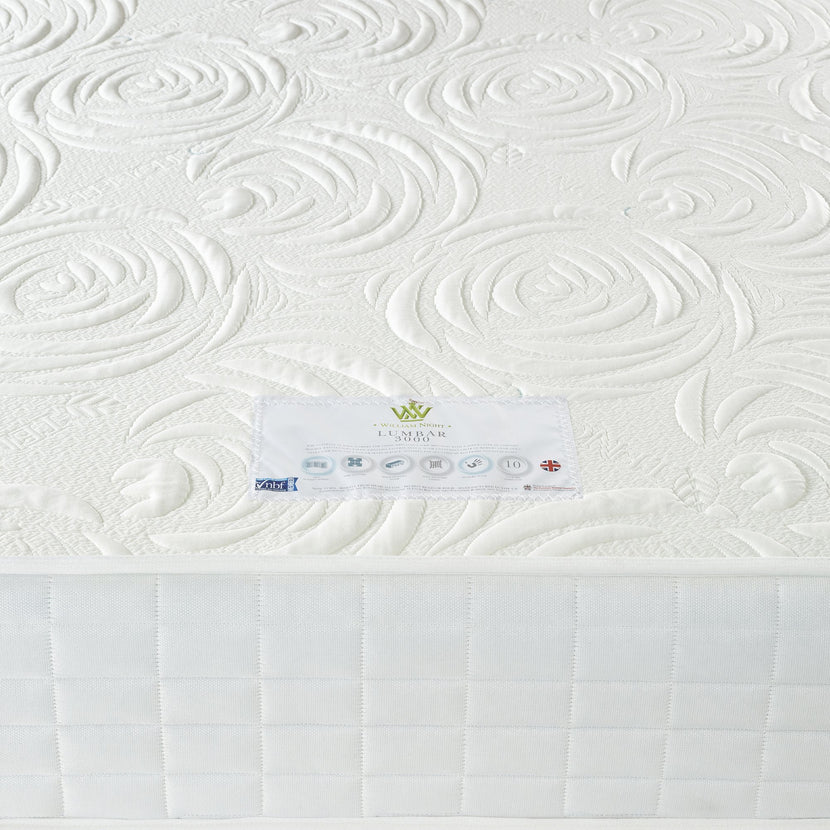 Lumbar 3000 Mattress Label