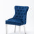 Omega Dining Chair Blue Velvet (Pair of Chairs)