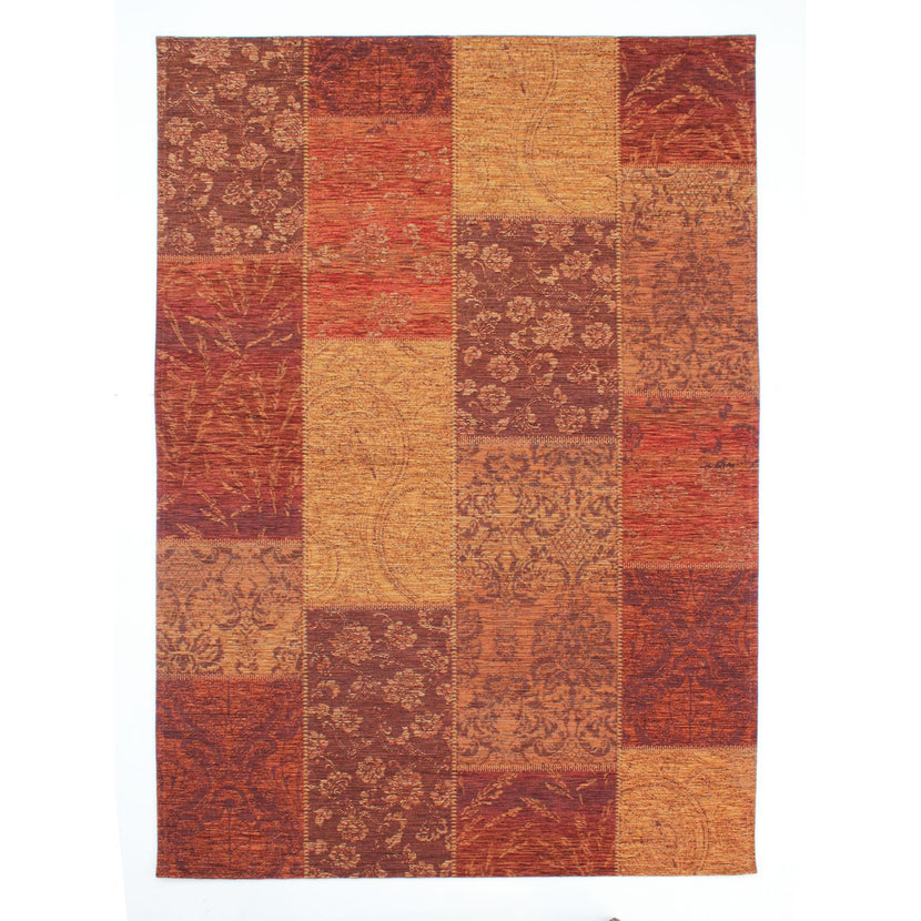 Balintore Patchwork Chenille (Terracotta)