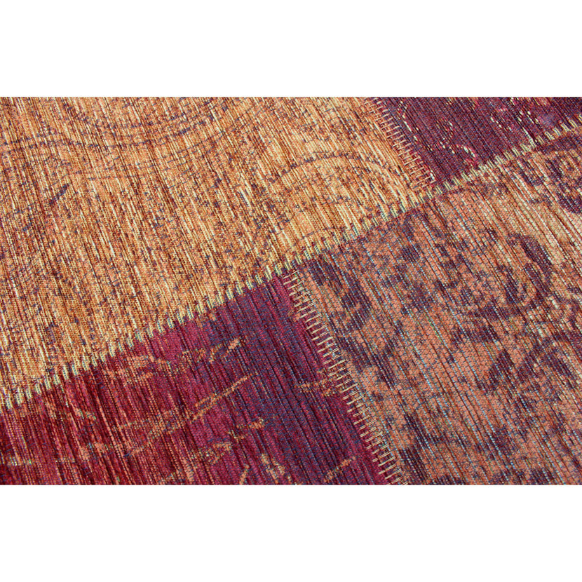 Balintore Patchwork Chenille (Terracotta)