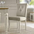 Marseilles Upholstered Chair Ivory Bonded Leather (Pair)