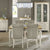 Marseilles Upholstered Chair Ivory Bonded Leather (Pair)