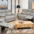 New Cologne 3 Seater Sofa GREY (Electric Recliner with USB)