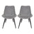 Byron Diamond Dining Chair Grey (Pair)