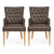 High Park Upholstered Arm Chair (Distressed Bonded Leather) (Pair)