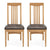 High Park Slatted Chair (Distressed Bonded Leather) (Pair)