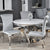 Nicole Dining Chair Silver (PAIR)