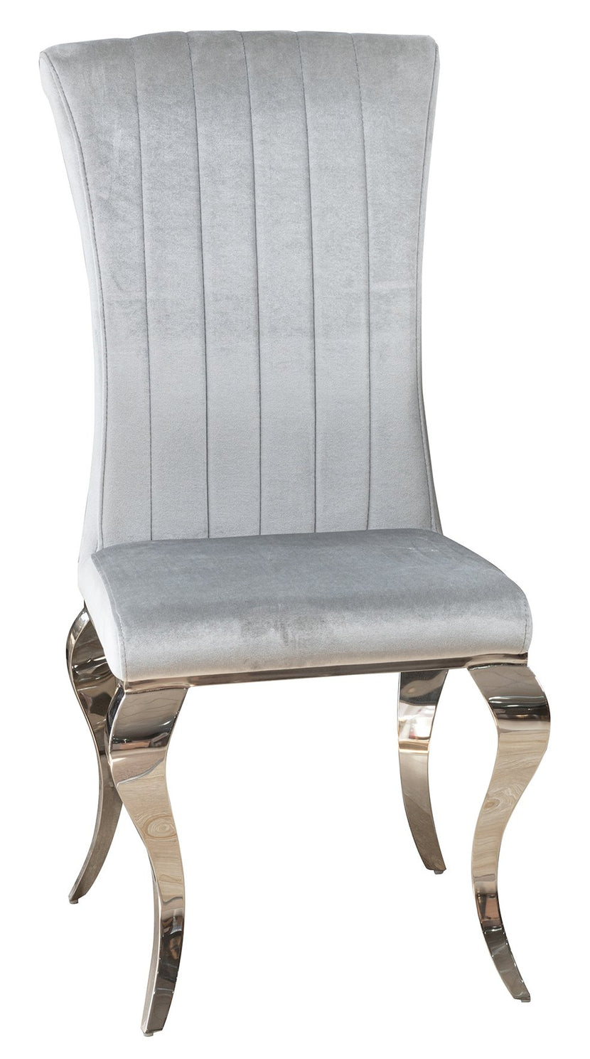Nicole Dining Chair Silver (PAIR)