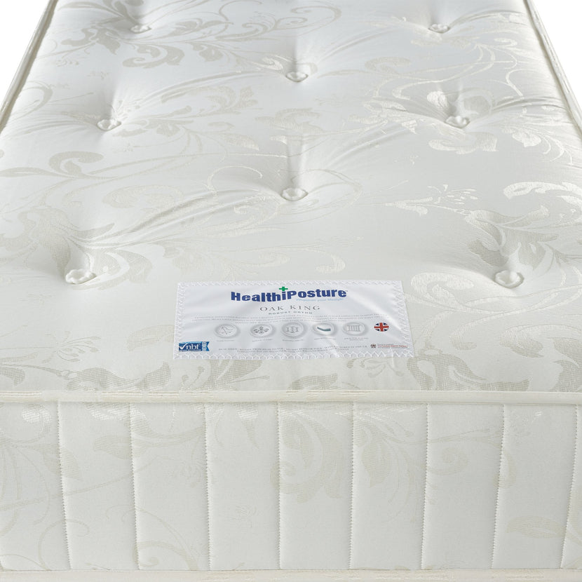Oak King Mattress Label