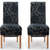 Hudson Dining Chair Baroque Charcoal (Pair)