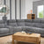 Peru Corner Sofa (Electric Recliner with USB and Lights)