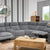Peru Corner Sofa (Electric Recliner with USB and Lights)