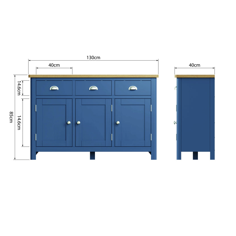 Midnight 3 Door Sideboard