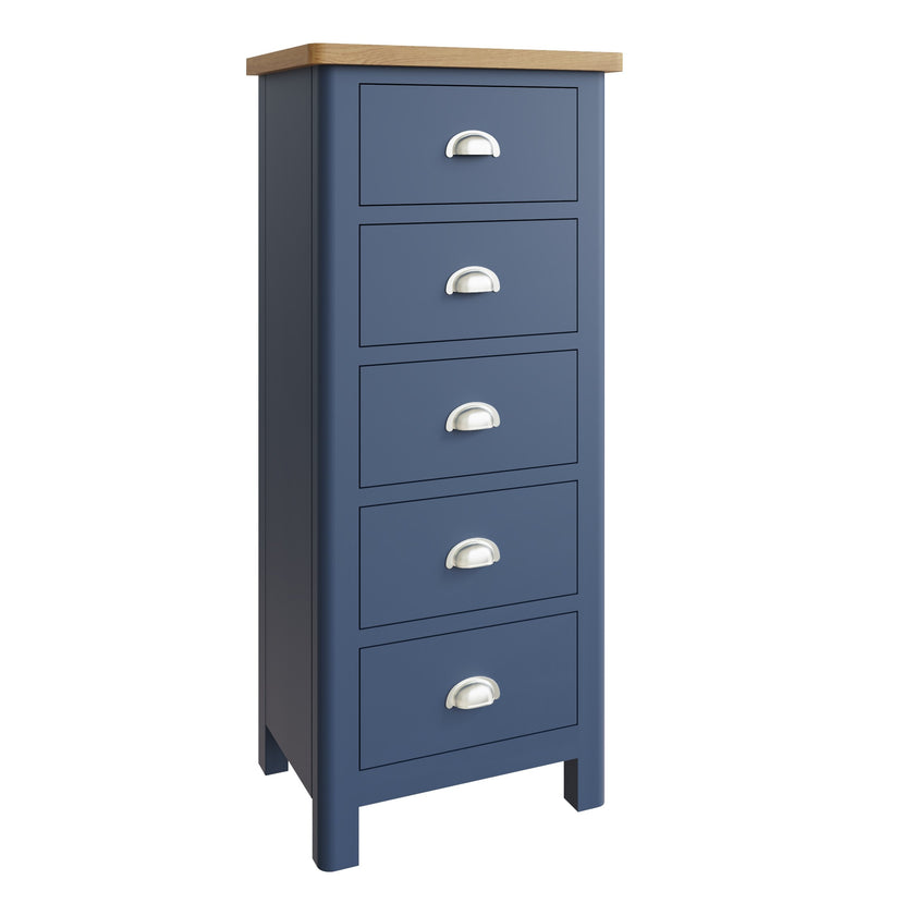 Midnight 5 Drawer Narrow Chest