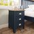 Midnight 3 Drawer Bedside