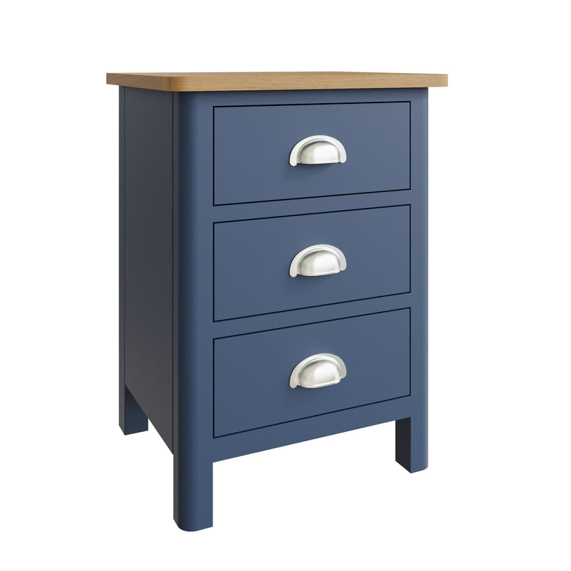 Midnight 3 Drawer Bedside