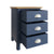 Midnight 3 Drawer Bedside