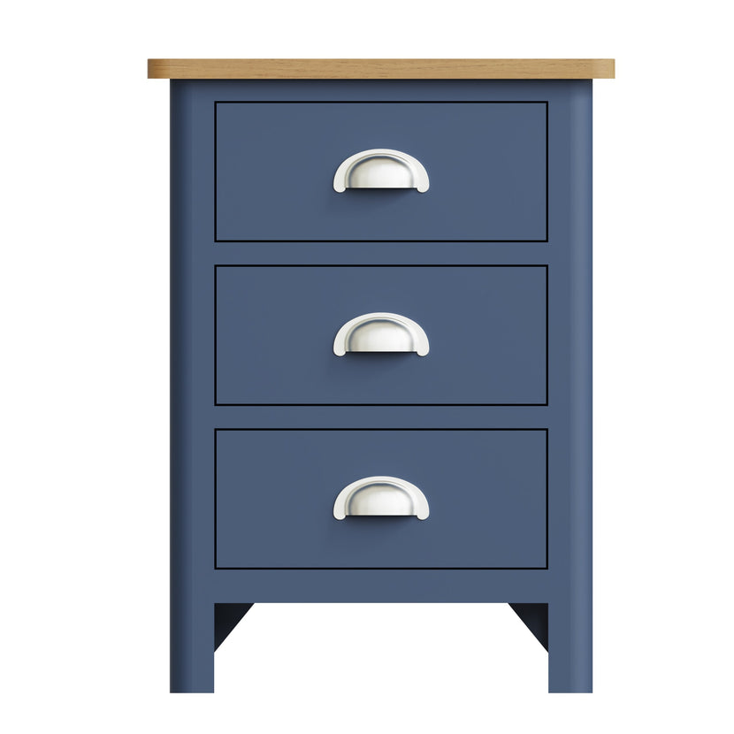 Midnight 3 Drawer Bedside