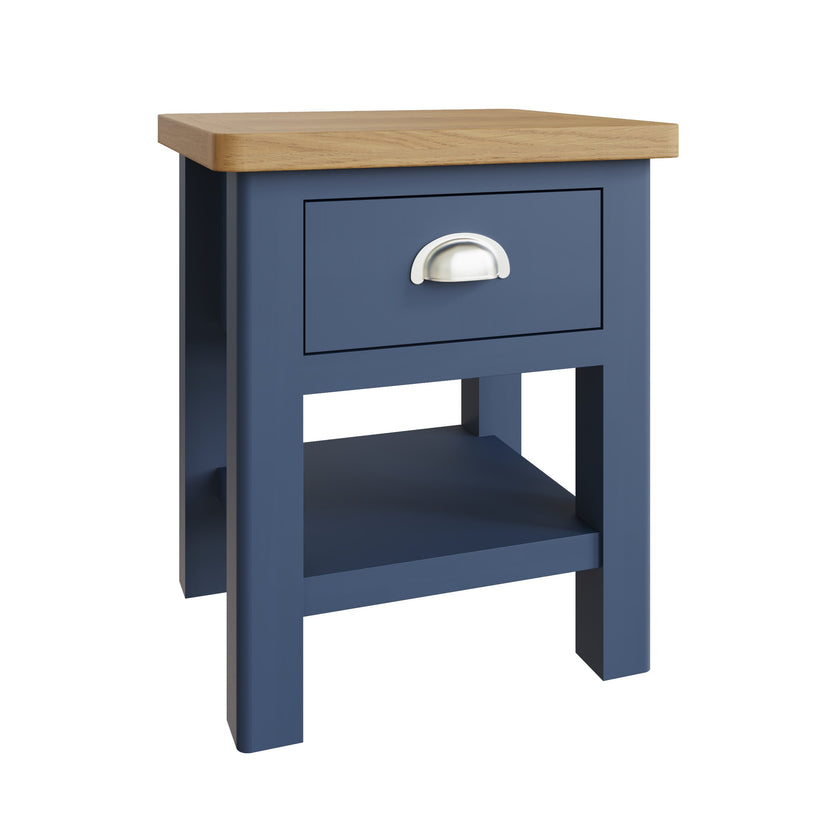 Midnight 1 Drawer Lamp Table