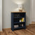 Midnight Small Wide Bookcase