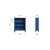 Midnight Small Wide Bookcase