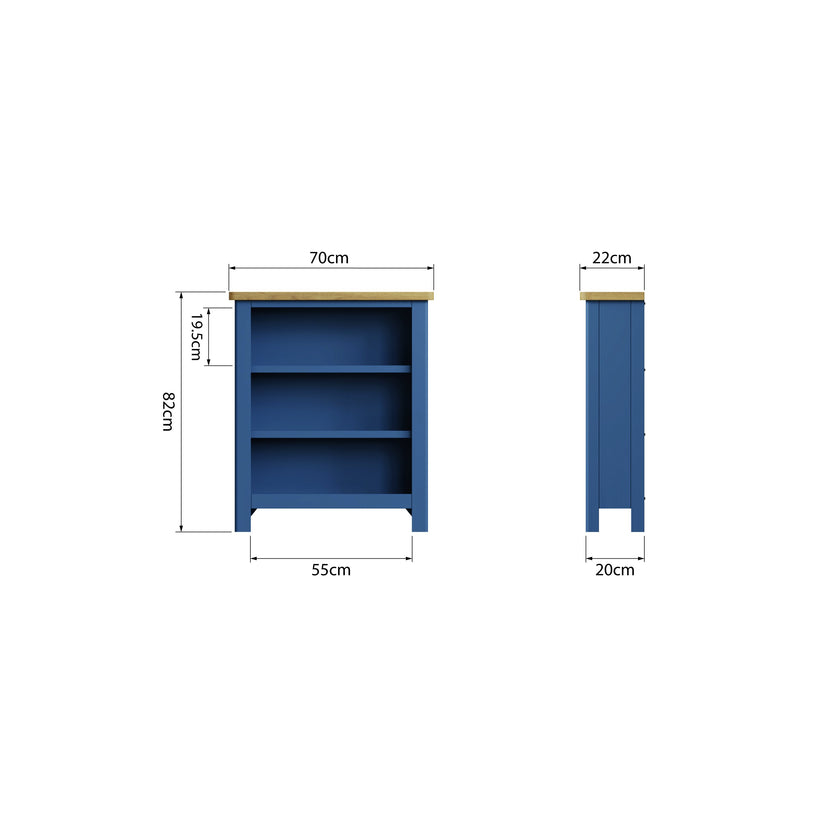 Midnight Small Wide Bookcase