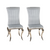 Nicole Dining Chair Silver (PAIR)