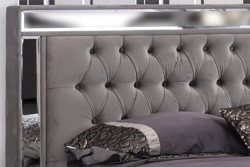 Savoy Mirrored Ottoman Bedframe