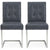 Toulouse Upholstered Cantilever Chair Mottled Black (Pair)