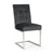 Toulouse Upholstered Cantilever Chair Gun Metal (Pair)