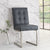 Toulouse Upholstered Cantilever Chair Mottled Black (Pair)
