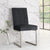 Toulouse Upholstered Cantilever Chair Gun Metal (Pair)